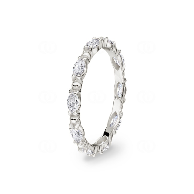 0.59 Karat Diamantring 750/18 K Weissgold - RO26WG