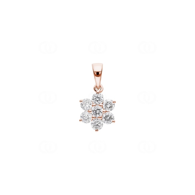 0.70 carats diamants pendetif or rosé 750/18 ct - AN-72118-RG