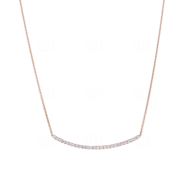 0.75 Karat Diamantencollier 750/18 K Roségold - KE-69538-RG