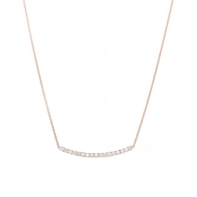 0.75 Karat Diamantencollier 750/18 K Roségold - KE-69539-RG