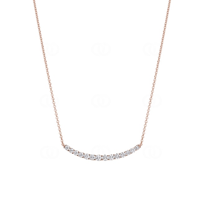 0.75 Karat Diamantencollier 750/18 K Roségold - KE-71565-RG