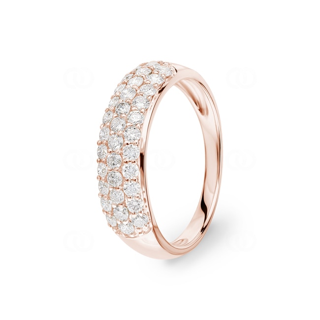 0.75 Karat Diamantring 750/18 K Roségold - RI-69900-RG