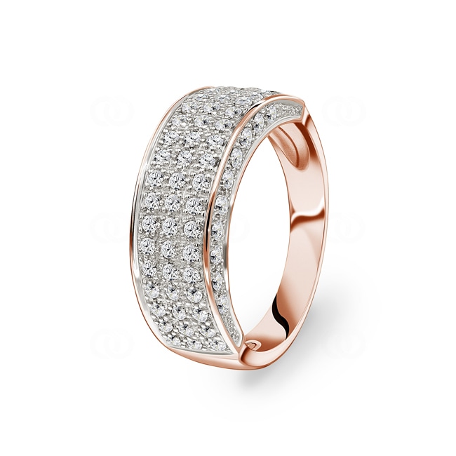 0.80ct Diamond Ring 750/18 K Rose Gold - RI-25828-RG
