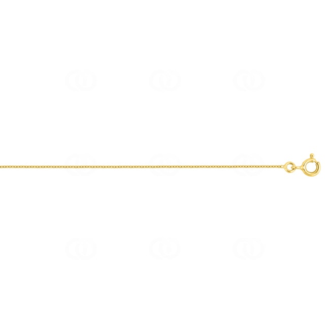 0.9mm Collier forçat martelée or jaune 375/9 ct - 9KF24M