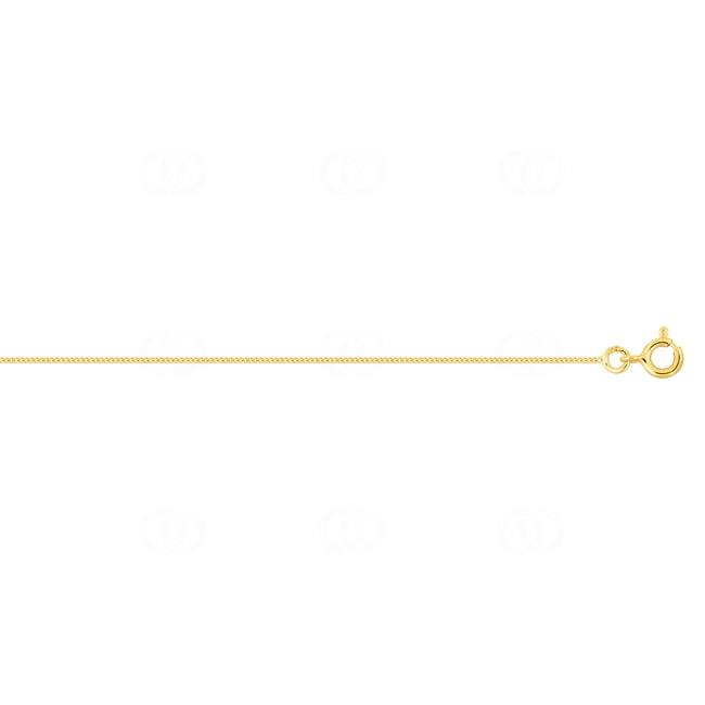 0.9mm Collier gourmette diamantée or jaune 375/9 ct 0.9mm Collier gourmette diamantée or jaune 375/9 ct - 9KG25