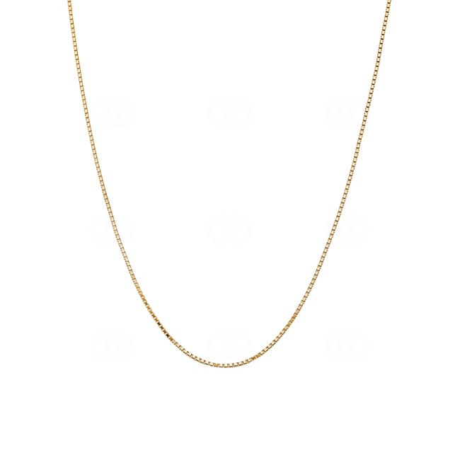 0.9mm Collier vénitienne diamantée or jaune 750/18 ct - CVE1003