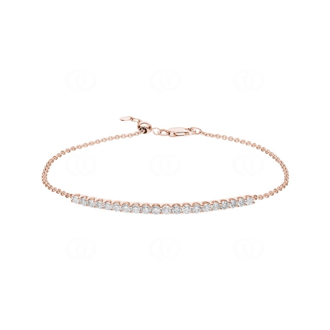 1.00ct Diamond Bracelet 750/18 K Rose Gold - AR-69223-RG