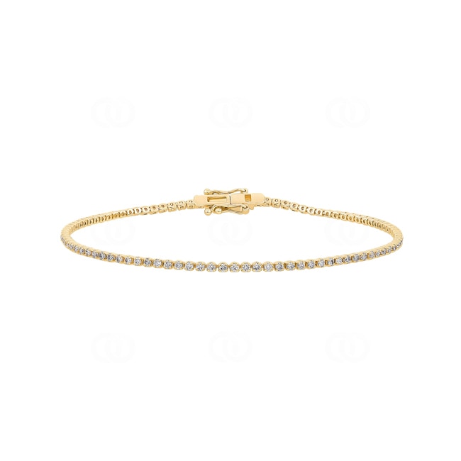 1.00 Karat Diamanten Tennisarmband 750/18 K Gelbgold - AR-72028-GG