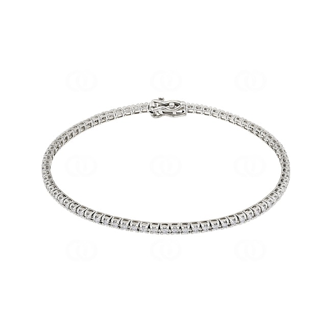 1.00 Karat Diamanten Tennisarmband 750/18 K Weissgold 1.00 Karat Diamanten Tennisarmband 750/18 K Weissgold - AR-00113-WG
