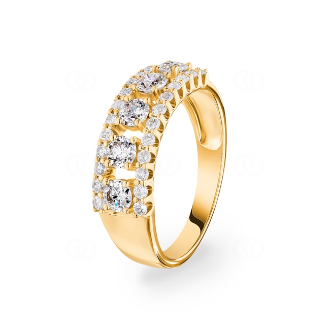 1.01 carats diamants bague or jaune 750/18 ct - RI-69276-GG