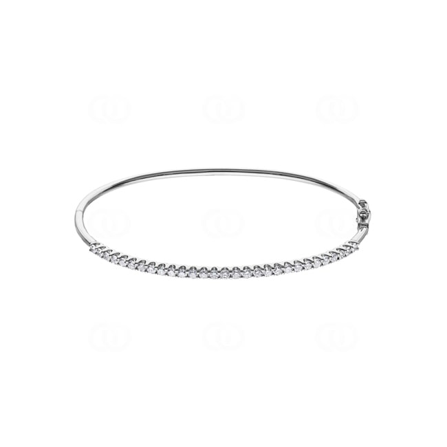 1.02 Karat Diamantarmreif oval 750/18 K Weissgold - AR-69220-WG