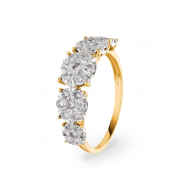 1.06 carats diamants bague or jaune 750/18 ct - RI-69177-GG