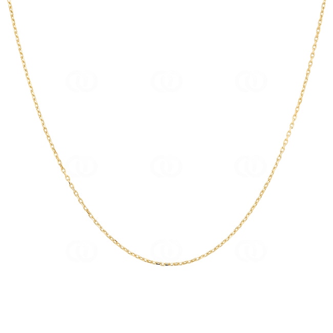 1.0mm Collier forçat or jaune 750/18 ct - KEA3510