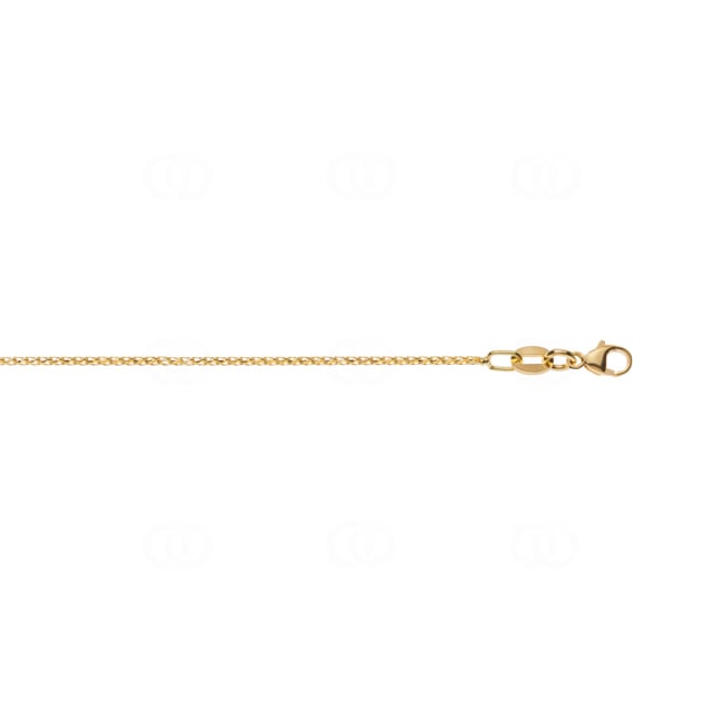 1.0mm Chaîne franco diamantée or jaune 750/18 ct - CFR1000