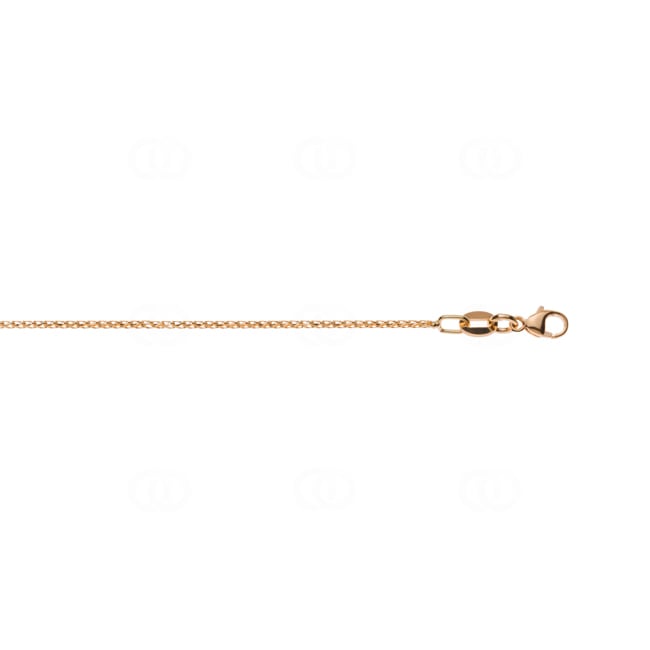 1.0mm Chaîne franco diamantée or rouge 750/18 ct - CFR3000