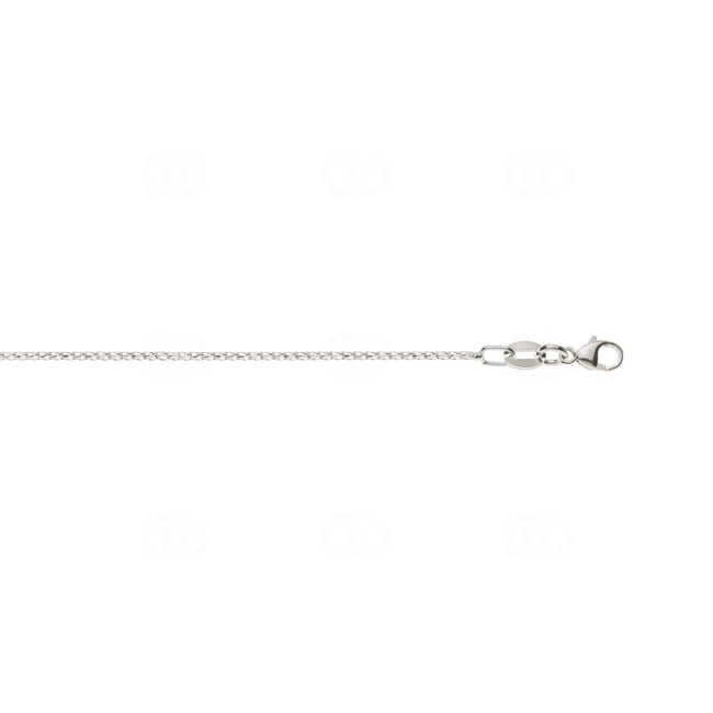 1.0mm Chaîne franco diamantée or gris 750/18 ct - CFR2000