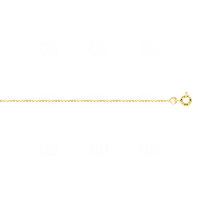 1.1mm Collier forçat rond or jaune 375/9 ct - 9KFR30