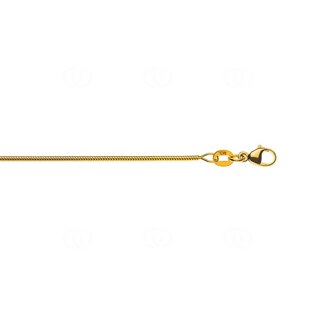 1.2mm Schlangenkette 750/18 K Gelbgold - CSC1001