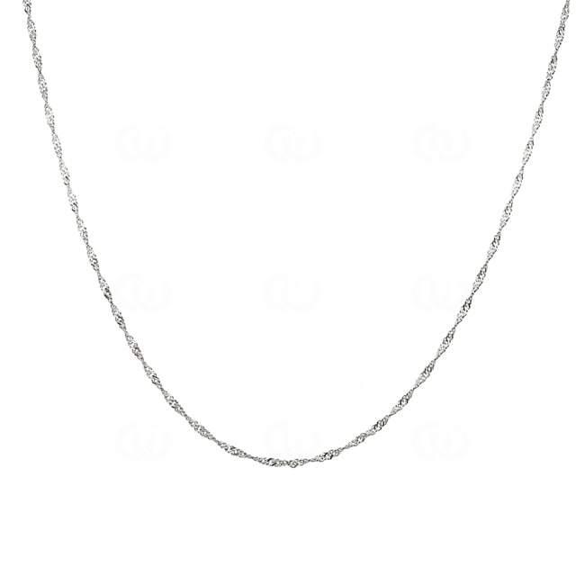 1.2mm Singapurkette 750/18 K Weissgold - CSI2001