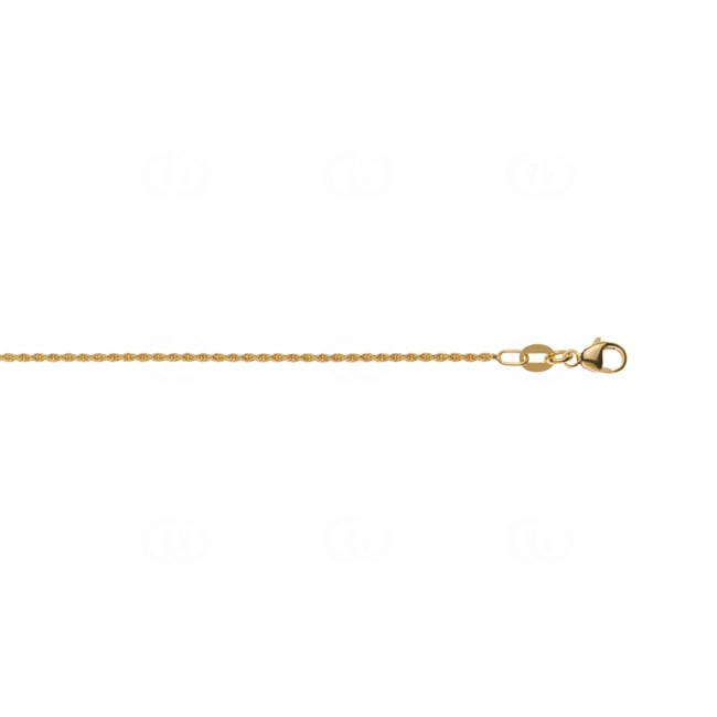 1.3mm Kordelkette 750/18 K Gelbgold - CCO1000