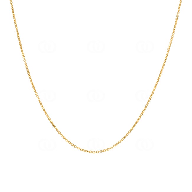 1.3mm Rundankerkette 375/9 K Gelbgold - CAN8003