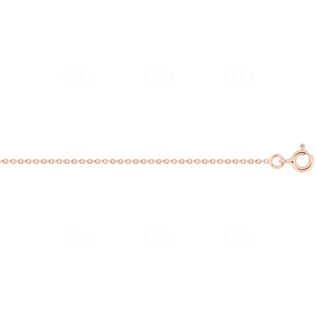 1.3mm Round Cable Chain 375/9 K Rose Gold - 9KFR35R