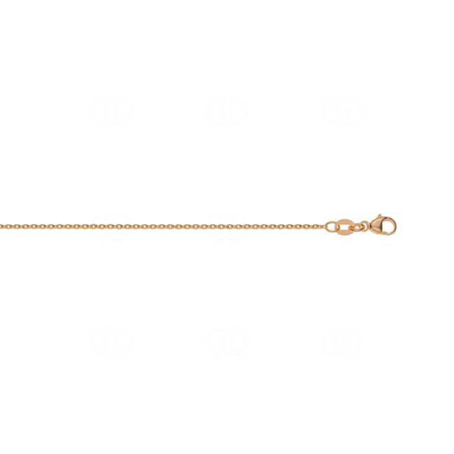 1.4mm Ankerkette oval 750/18 K Rotgold mit Messerschliff - CAN3034