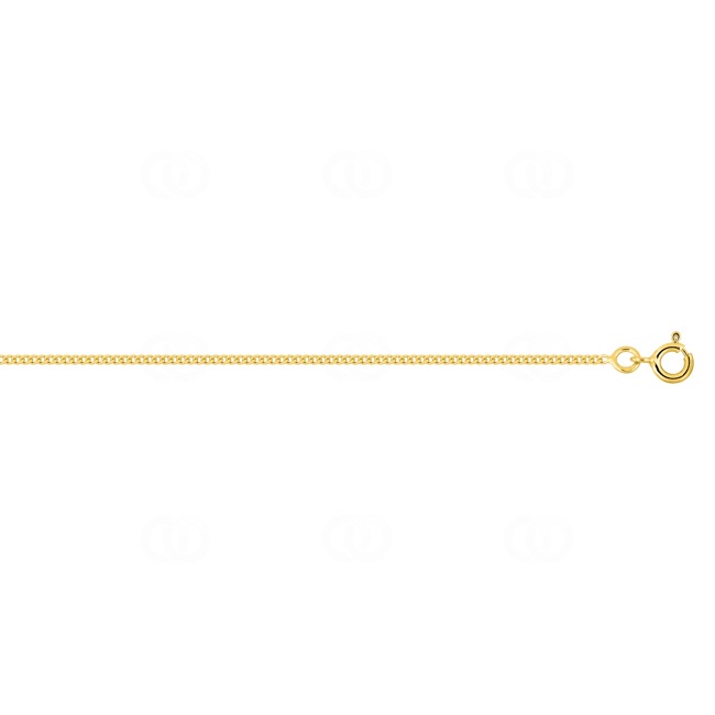 1.4mm Collier gourmette diamantée or jaune 375/9 ct 1.4mm Collier gourmette diamantée or jaune 375/9 ct - 9KG40