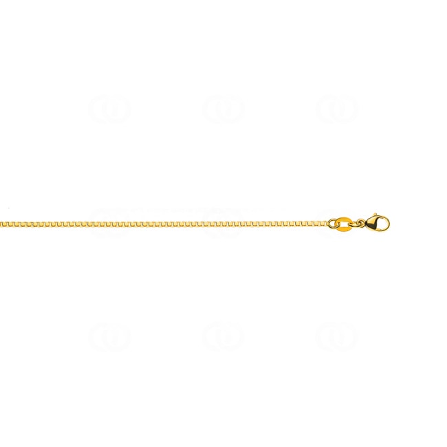 1.4mm Collier vénitienne diamantée or jaune 750/18 ct - CVE1006
