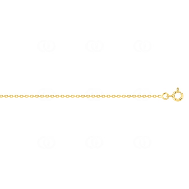 1.5mm Ankerkette diamantiert 375/9 K Gelbgold - 9KF45