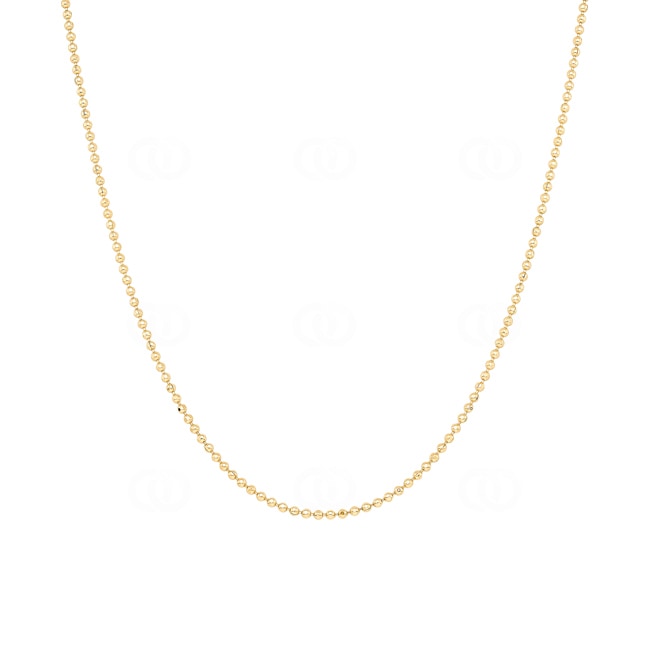 1.5mm Kugelkette 750/18 K Gelbgold - KEK1515