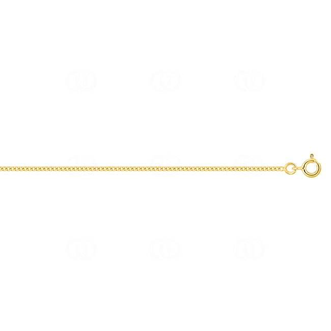 1.5mm Diamond-Cut Curb Chain 375/9 K Yellow Gold 1.5mm Diamond-Cut Curb Chain 375/9 K Yellow Gold - 9KG43