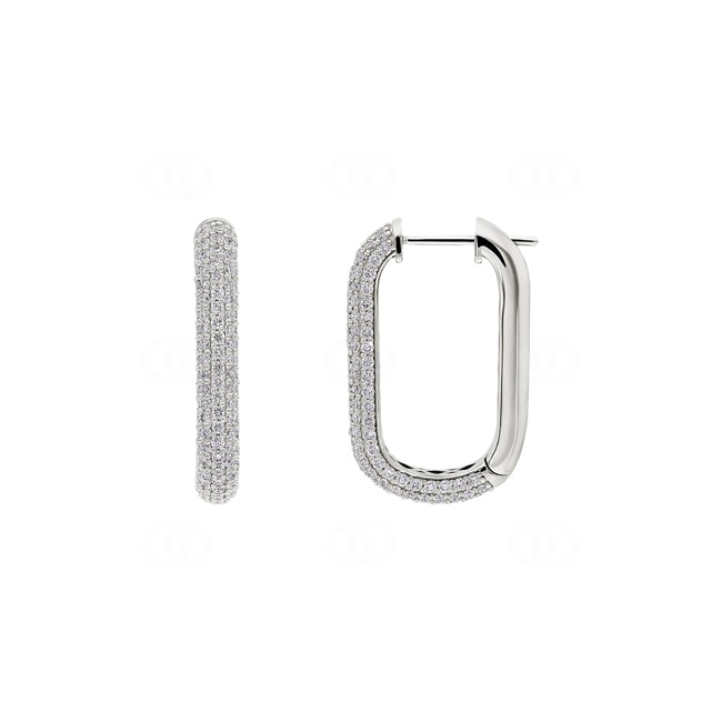 1.65 Karat Diamant-Kreolen 750/18 K Weissgold - OR-015023-WG