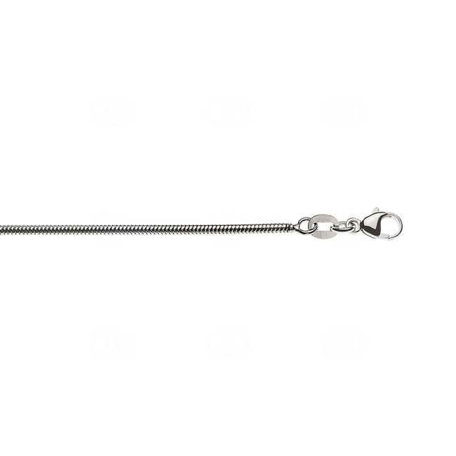 1.6mm Schlangenkette 750/18 K Weissgold - CSC2002