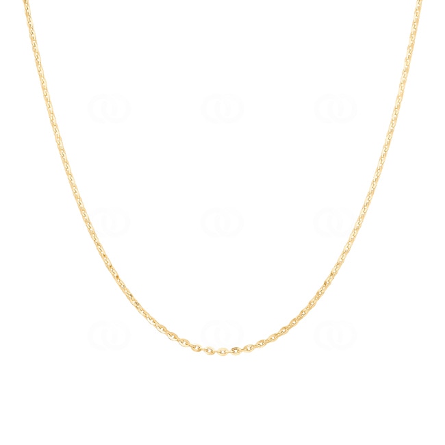 1.6mm Collier forçat miroir or jaune 750/18 ct - KES5016