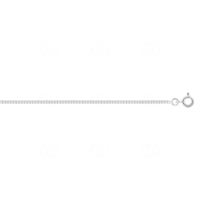 1.7mm Panzerkette diamantiert 375/9 K Weissgold - 9KG50GR