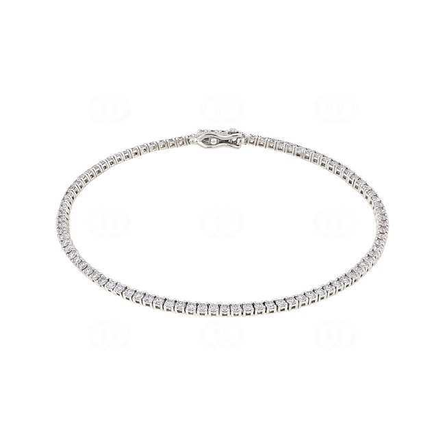 1.90ct Diamond Tennis Bracelet 750/18 K White Gold - AR-00246-WG