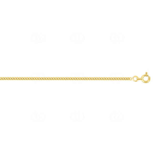 1.9mm Diamond-Cut Curb Chain 375/9 K Yellow Gold 1.9mm Diamond-Cut Curb Chain 375/9 K Yellow Gold - 9KG55