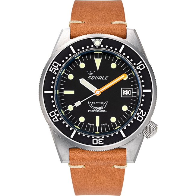 Squale 1521 Black Blasted Leather - 1521BKBL.PC
