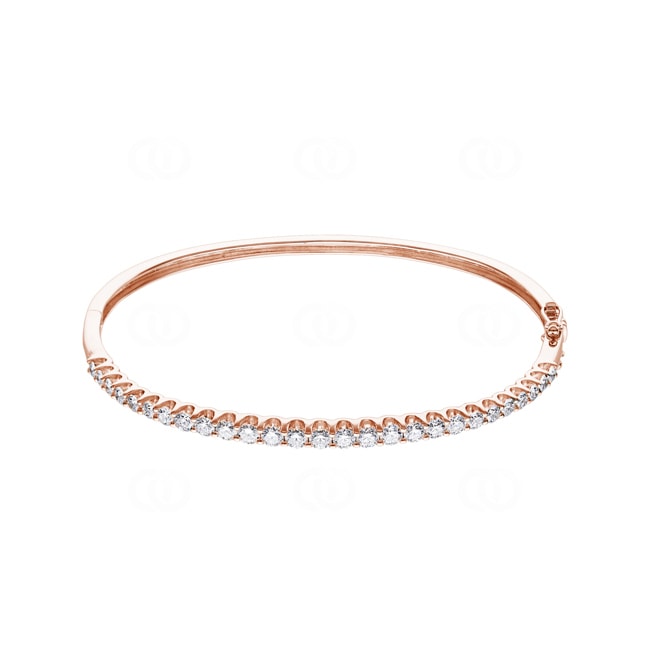 2.00 Karat Diamantarmreif oval 750/18 K Roségold - AR-69262-RG