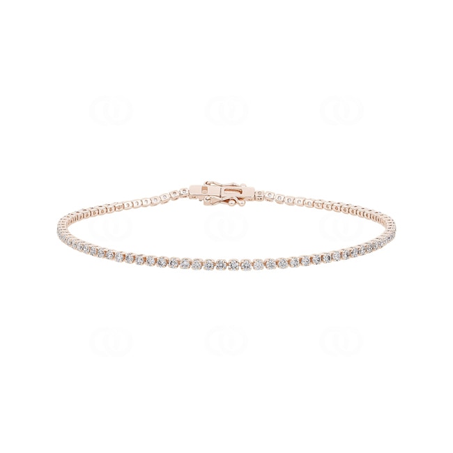 2.00 Karat Diamanten Tennisarmband 750/18 K Roségold - AR-72029-RG
