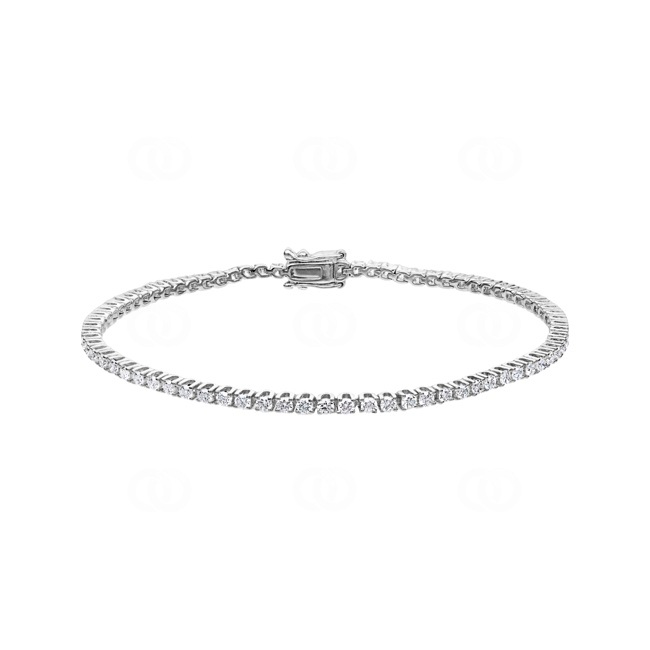 Elegantes WeißGold-Armband Diamanten Smaragde