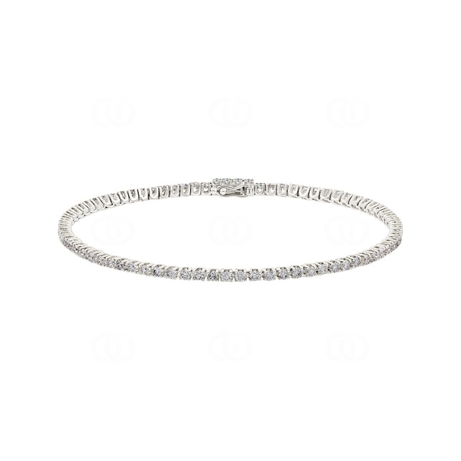 2.00ct Diamond Tennis Bracelet 750/18 K White Gold 2.00ct Diamond Tennis Bracelet 750/18 K White Gold - AR-69167-2-WG