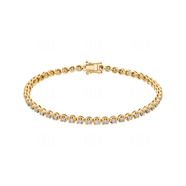 2.02 Karat Diamanten Tennisarmband 750/18 K Gelbgold 2.02 Karat Diamanten Tennisarmband 750/18 K Gelbgold - AR-69480-GG
