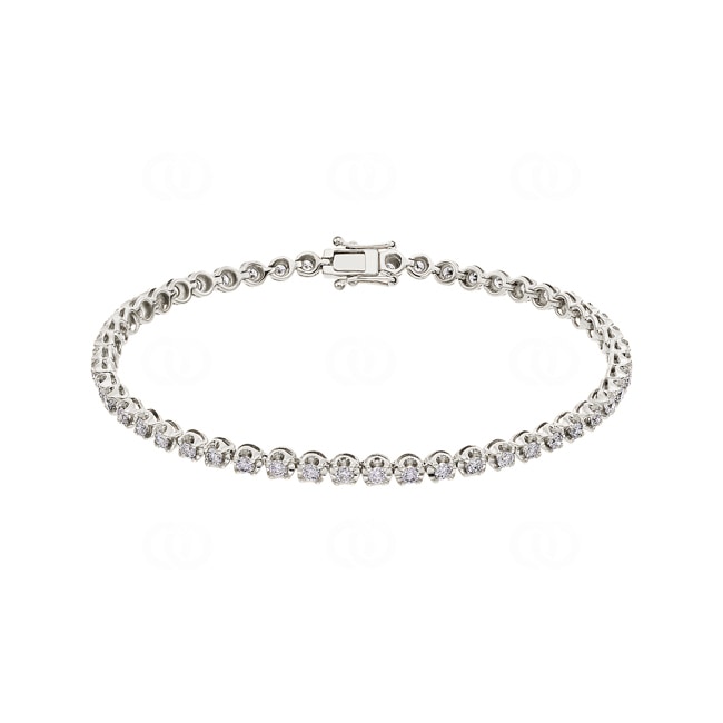 2.02 Karat Diamanten Tennisarmband 750/18 K Weissgold 2.02 Karat Diamanten Tennisarmband 750/18 K Weissgold - AR-69480-WG