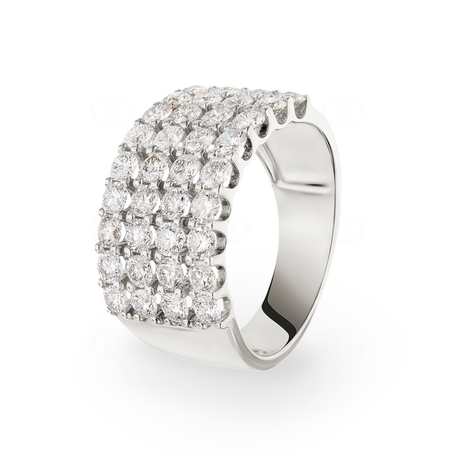 2.03 Karat Diamantring 750/18 K Weissgold - RI-69261-WG