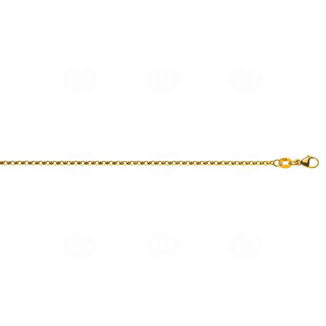 2.0mm Collier jaseron or jaune 750/18 ct - CER1001