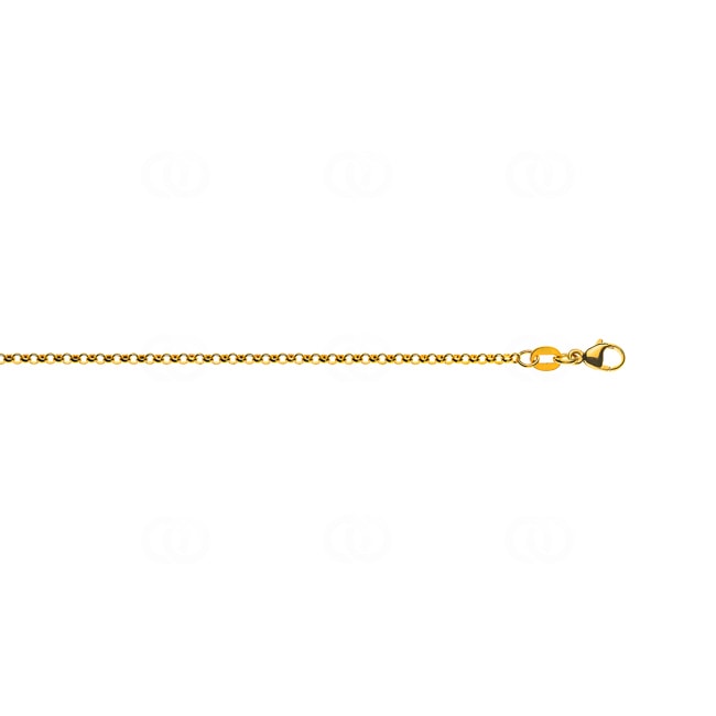 2.0mm Collier jaseron or jaune 750/18 ct - CER1001