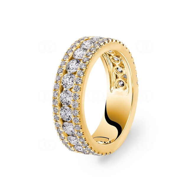 2.27 Karat Diamantring 750/18 K Gelbgold - RI-11368-GG