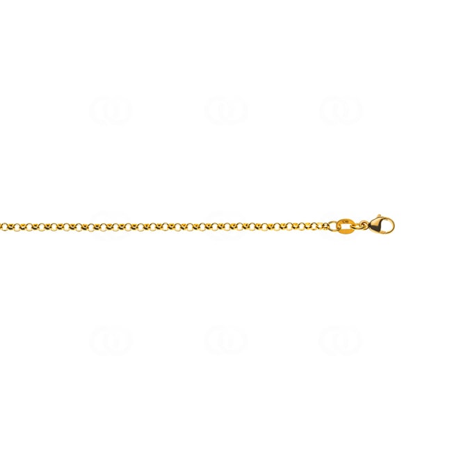 2.4mm Collier jaseron or jaune 750/18 ct - CER1002